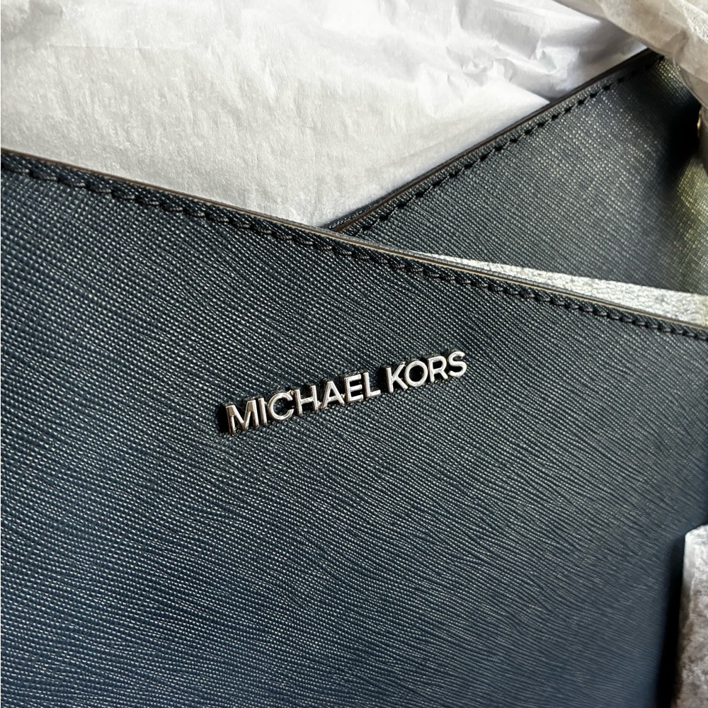Michael Kors Dark Blue Tote Bag - Picture 2 of 8